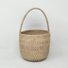 Pot con manija rattan 15x32cm