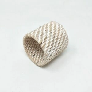 Servilletero Anillo Rattan blanco 5cm