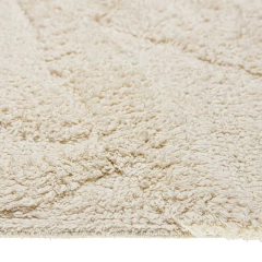 Alfombra baño hojas natural 40x60cm - comprar online