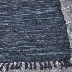 Alfombra cuero negro 70x140cm