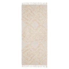 Alfombra handira pasillo rombos natural 60x140cm - tienda online