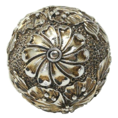 Esfera deco metalizada grande 10cm varios modelos - kazaru