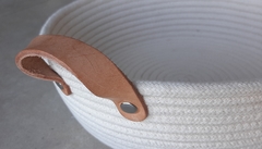 Cesto de Cuerdas circular color natural grande 32x10cm en internet