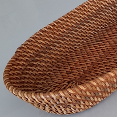 Bowl Ovalado Rattan Lombok 28x18x6cm - kazaru