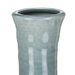 Florero botellon verde base blanca ceramica XL 60cm en internet