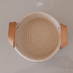 Cesto de Cuerdas redondo color natural 19x9cm - comprar online