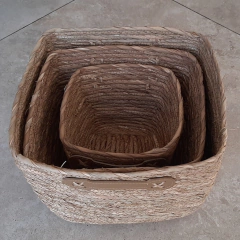 Cesto Cruz cuadrado de yute chico 20x13cm - tienda online
