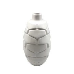 Florero Blanco grande de Cerámica - comprar online