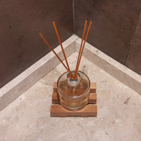 Deck de apoyo madera adorno 12x9cm