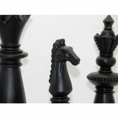 Set x3 Piezas de Ajedrez Negras de cerámica - kazaru