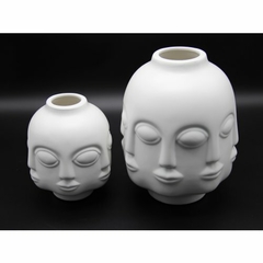 Florero jarrón Caras Adler Buda 15x15x19cm en internet