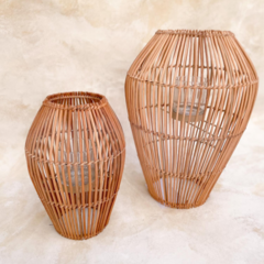Fanal Rattan Palito Lang Bian Chico Vaso Alto