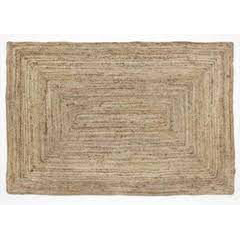 Alfombra de yute trenzado natural rectangular XL 290x190cm - comprar online