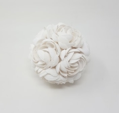 Esfera blanca caracoles 10cm