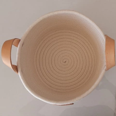 Cesto de Cuerdas redondo color natural 24x15cm en internet