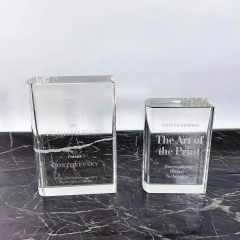 Adorno Libro de Cristal chico 16x10cm con grabado laser - kazaru