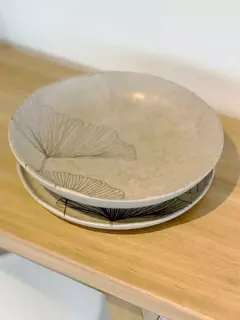 PLATO HONDO CARIMBO GINKO - kazaru