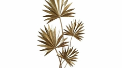 Friso Decorativo Hojas Dorado 74cm - comprar online