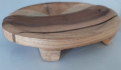 Jabonera de Madera Oval 13cmx9cm - tienda online