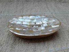 Jabonera de Nacar oval Base de Sono 14x8cm - comprar online