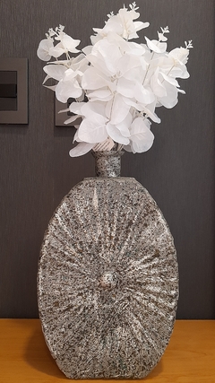 Florero de vidrio simil piedra sol - comprar online
