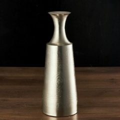 Jarron florero metalico chapa alto 41cm