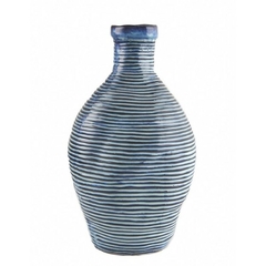Botellon florero rayas azul 40cm - kazaru