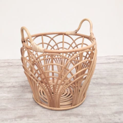 Canasto ondas rattan 44x30cm