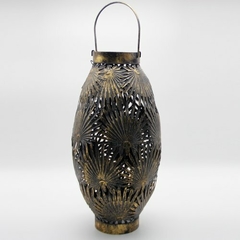 Imagen de Candelabro Oval Calado Grande bronce viejo hojas 49cm