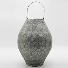 Candelabro Marruecos Plata con manija 40cm - comprar online