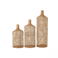 Botellon rattan pantalla chico 40cm - kazaru