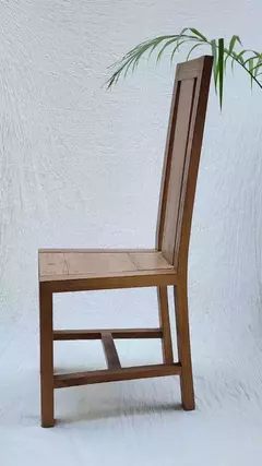 Silla recta maciza respaldo alto Teca Indonesia en internet