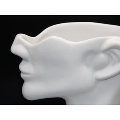 Florero Woman blanco grande 25x21x13cm - kazaru