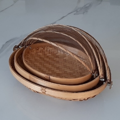 Panera con Tapa Oval Mediana 33x27cm - comprar online