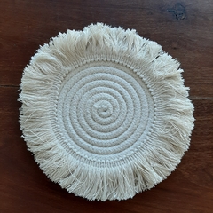 Posavela de cuerdas blanco 19cm - comprar online