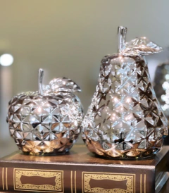 Imagen de Roja Silver Deco Manzana 10x10cm
