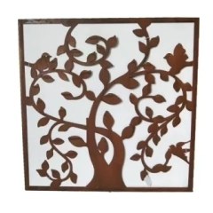 Friso oxido arbol 84x84cm - kazaru