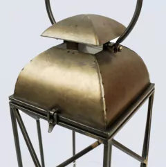 Farol hierro color oxido gastado fanal 66cm - kazaru