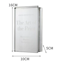 Adorno Libro de Cristal chico 16x10cm con grabado laser - tienda online