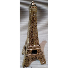 Torre Eiffel dorada ceramica 25cm - tienda online