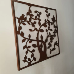 Friso oxido arbol 84x84cm - comprar online