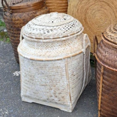 Cesto Buru · Ratán Natural · Artesanía de Indonesia · 65 cm - comprar online