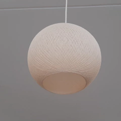 Lampara de hilo yute natural chica 30cm - kazaru