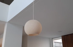 Lampara de hilo yute natural chica 30cm en internet