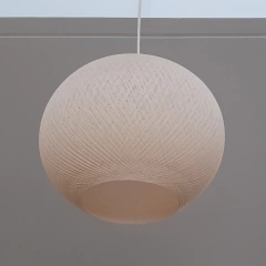 Lampara de hilo yute natural chica 30cm