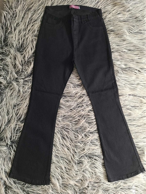 Jeans Oxford negro talles grandes elastizados