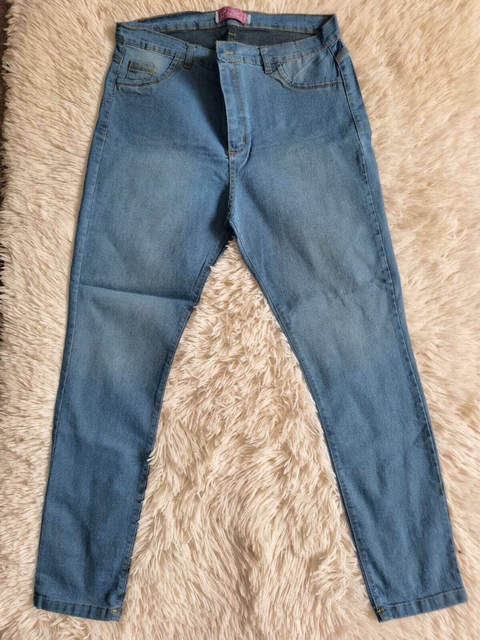 Jeans talle grande celeste elastizados