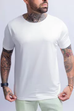 T-shirt Vellutato Off White - Gola Laser