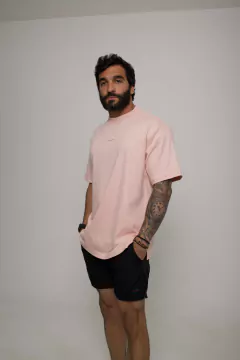 T-Shirt Over Uomini Rosa - comprar online