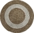 Alfombre Circular De Yute 100cm